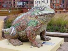Public mosaic art commission: Larkin with Toads 2010 in Hull